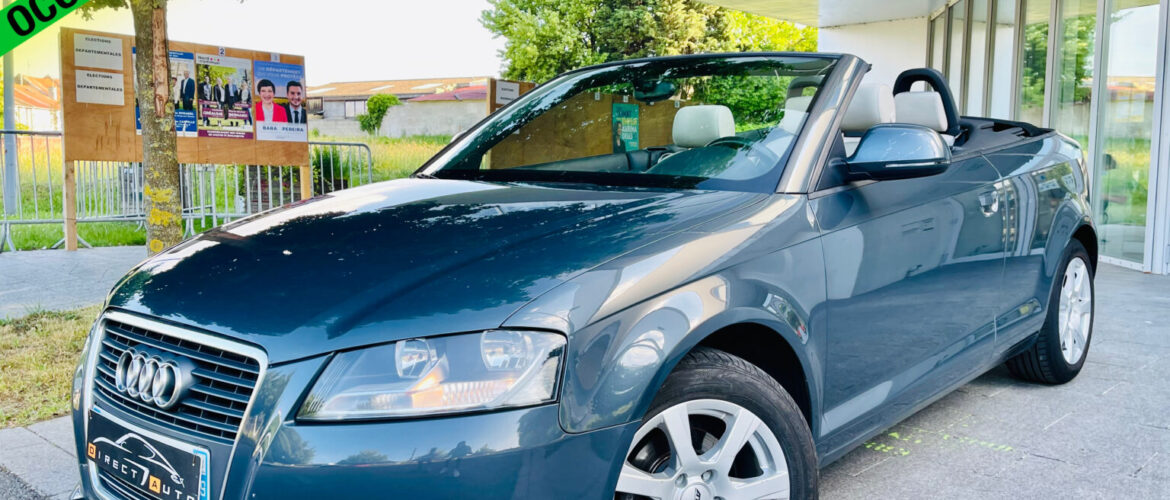 ( VENDUE )AUDI A3 CABRIOLET 1.9 TDI -2008 – 146,886 km