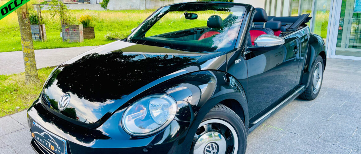 ⚠️ VENDUE ⚠️16999€ VOLKSWAGEN BEETLE CABRIOLET 50s 1.6 TDI CUIR GPS …